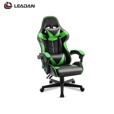 China (Size)Adjustable LEADAN Customs Lead Green Scorpion RGB Cheap Massage Gaming Chair Scorpion Gaming Racing Chair RGB Led PC Computer for sale