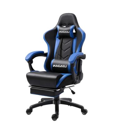 China (Size)LEADAN RGB Adjustable Custom Scorpion Led Massage Gaming Chair Black Cheap Scorpion Gaming Chair Racing PC Computer With Footstool for sale