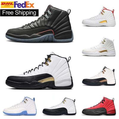 China Cushioning 12 Brand High Quality Retro Bred 12 Royalty Game Flu Retro Twist Color Men White Basketball Shoes Sneakers Shoes for sale