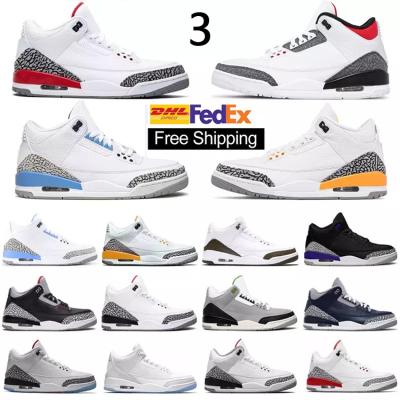 China Damping Cool Gray Orange Hot Sell Basketball Shoes Retro Runner Luca 3s Sneaker Sports Men Women Green Blue Cardinal Red Pine Orange for sale