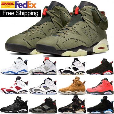 China Cushioning FacFree Shipping Basketball Shoes Abandon Blue X Top Trainers Retro Sports AIRE 6s Running Comfortable Sneakers Mens Walking Shoes for sale