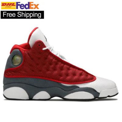 China Cushioning Factory Direct Supply Free Shipping Cheap Basketball Shoes 13 High Top Cushioned Sports Shoes Antiskid Walking Shoes for sale