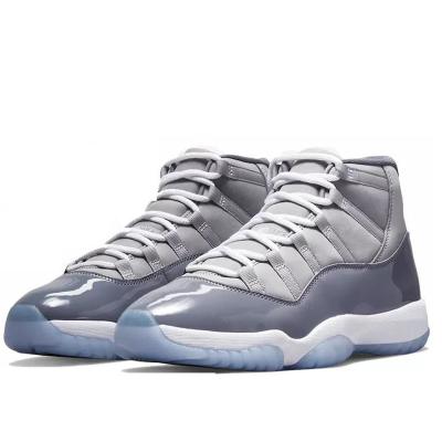 China Cushioning high quality brand mens womens 11 series LOW high retro trainers sneakers cool gray basketball shoes sports shoes for men for sale