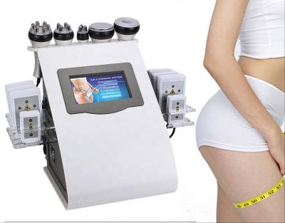 China Weight Loss Top Sale RF Cavitation 6 In 1 RF Vacuum Lipo Cavitation Machine 6 In 1 Body Shaping Slimming Machine for sale