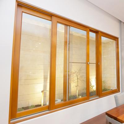 China Slide Of 3 Panel Modern Aluminum House Frame Windows Sliding for sale