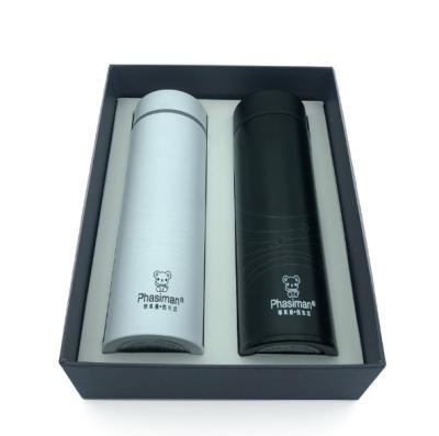 China PORTABLE Custom Logo Thermal Bottle Outdoor Christmas Tea 304 Stainless Steel Vacuum Flask Set 2pcs Gift Box 360ml for sale