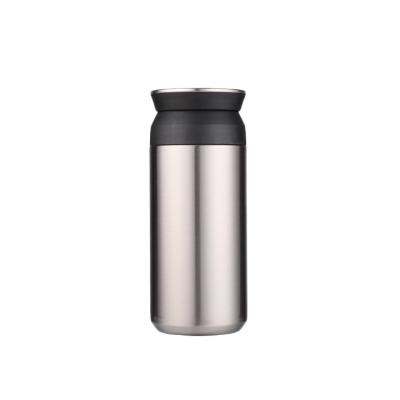 China PORTABLE 350ml Japanese Style Double Wall Vacuum Insulated Water Bottles Coffee Mugs Stainless Steel Flask With Lid for sale