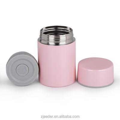 China PORTABLE Double Wall Stainless Steel Vacuum Insulated Thermos Food Jar 14OZ/400ML for sale