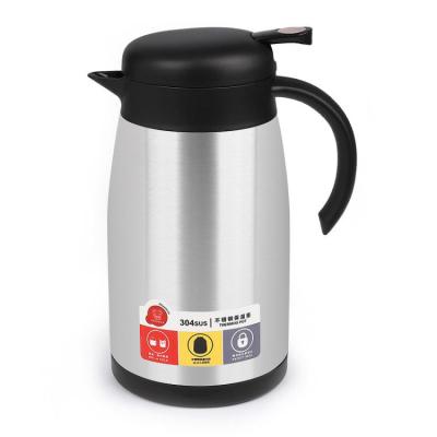 China Large Capacity 1.0L Insulated Coffee Carafe Thermal Double Wall 304 Stainless Steel Coffee Pot for sale