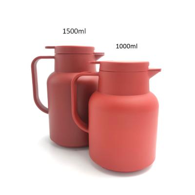 China Large Capacity 1.0L 1.5L PORTABLE Thermal Carafe Glass Water Inner Kettle With Handle Home Kitchen Coffee Pot Thermos for sale