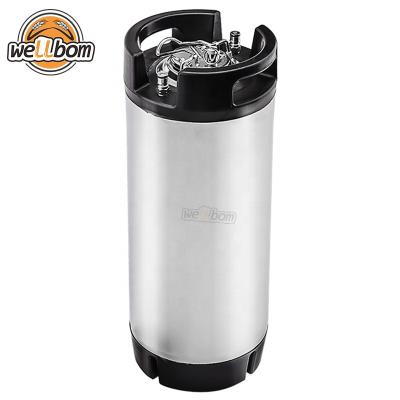 China Home Brew Hot Sales 5 Gallon Cornelius Beer Keg 19L Ball Lock Barrel Home Brew Corney Keg For Brewing Draft Beer for sale