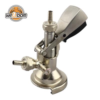 China Beer Keg Coupler Beer Cornelius Keg European A Type Home Brew Keg Coupler With Pressure Relief Beer Dispenser System for sale