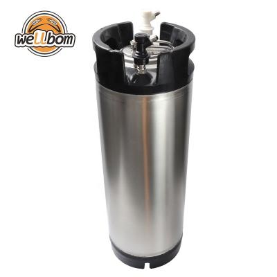 China Beer Stainless Steel 5 Gallon Cornelius Beer Keg With Ball Lock Drinks Keg For Home Brewing for sale