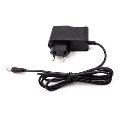 China Black ABS+PC material flame retardant color 12volt wall mount power adapter dc12v1a 12w adapter scale weight charger with 6.3*3.0*10mm plug for sale