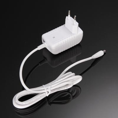 China Wall Mounted Type Flame Retardant Material 5volt DC Power Adapters 15w Europe White Color ABS+PC CE Plug 5v3a Led Power Supply AC DC Adapter 5v 3a with 2m cable for sale