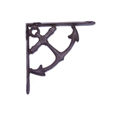 China 2021 Popular Antique Style Decorative Vintage Cast Iron Transitional Rustic Cast Iron Shelf Bracket Suportes for sale