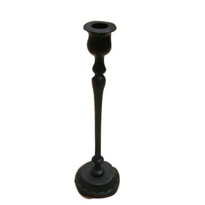 China Hot Sales Candle Holders Wholesale Black Empty Candle Standing Ships for sale