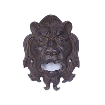 China Viable Manufacturing Metal Lion Animal Theme Custom Bottle Opener For Room Bar for sale