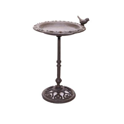 China Viable Wholesale Outdoor Cast Iron Antique Bird Decorative Bird Feeder for sale