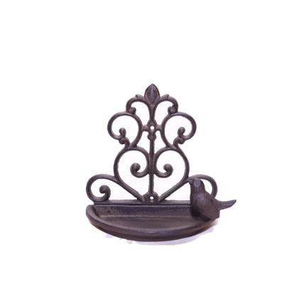 China Sustainable Cast Iron Swirl Bird Drink Feeder Station Suitable For Outdoor Garden And Patio for sale