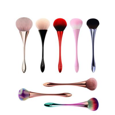 China Amazon Item Large Size Powder Brush Hot Single Color Luxury Quality Multi Color Synthetic Hair Powder Brush for sale