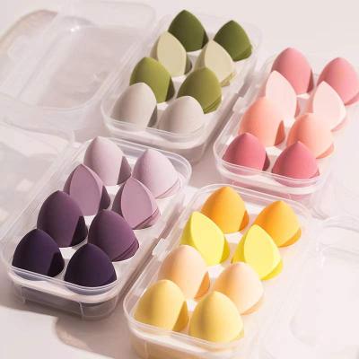 China Custom Logo Marshmallow Cosmetic Puff Makeup Sponge Set Non-latex 8Pcs PU Non-latex Soft Egg Puff Sponge Makeup for sale