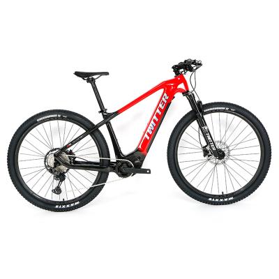 China Hot Selling Carbon Fiber Mountain Bike New Mid Carbon Fiber Frame NX11+M410+36V16A Bafang M410 Electric Motor 36V250W for sale