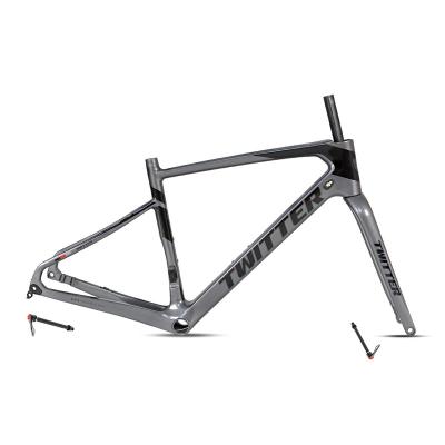 China 700C carbon fiber GRAVEL road bike racinig bicycle frame 48 TWITTER 51 54cm full carbon fiber 700c for sale