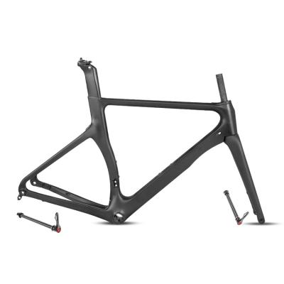 China 700C disc road bicycle chinese aero bike frame OEM manufacturer 700C carbon fiber racing road bike bycicle frameset for sale