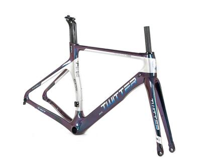 China OEM 2022 china 700C*28C new carbon road bike frame T800 cycle frameset lightweight bicycle frameset for sale