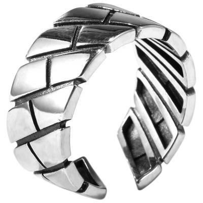 China New Design CLASSIC Simplicity Style Popular 925 ADELANTE Ins Silver Men's Ring Men's Rings for sale