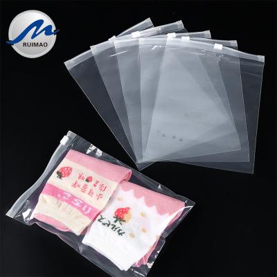 China Reusable Frosted Ecofriendly Custom Logo Recyclable Custom Ziplock Clear Zip Up Garment Bag Plastic Pouch Zipper Cloth Packaging Bags for sale