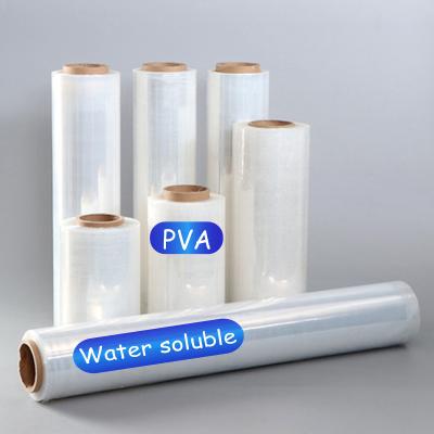 China Cold Clear Biodegradable Water Soluble PVA Edible Detergent Packaging Transfer Plastic Sheet Liquid Roll for sale