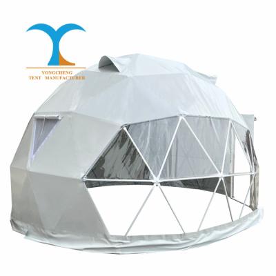 China Geodesic Waterpoof PVC Hotel Tents Living Luxury Dome Tent Glamping Accessories Camping Tiny House Prefab glamping tents for sale