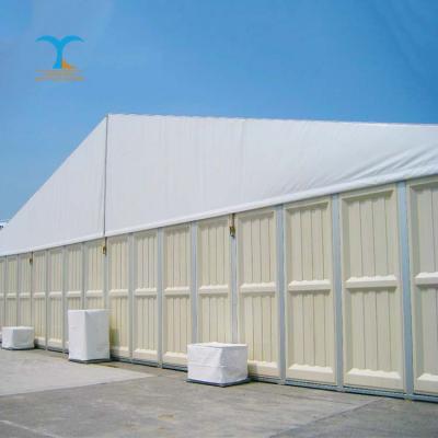 China Large Tent Corrosion Protection Warehouse Outdoor Waterproof Industrial Storage Tent Hard Shell Roof Tents for sale