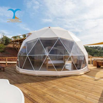 China Festival transparent glass dome tents glamping luxuri hotel desert tent for geodome geodesic dome tent camping clear house. for sale