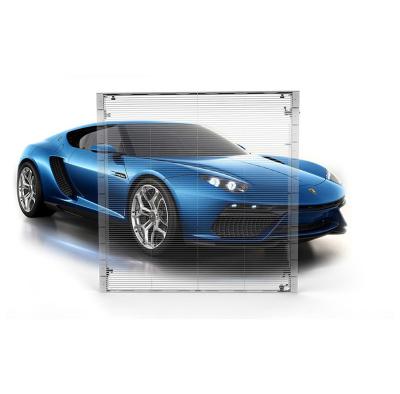 China HD p7.81 indoor transparent arc led display screen p7.81 curve transparent led display for sale