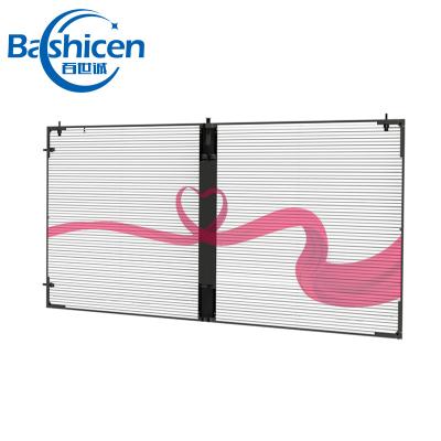 China Indoor Transparent Led Screen Store Window Advertising Display Screen Indoor Transparent Led Screen for sale