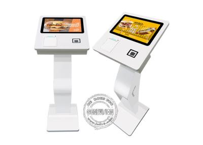 China 15.6'' Touch Screen Terminal Self Ordering Payment Kiosk With Printer 2D Scanner for sale