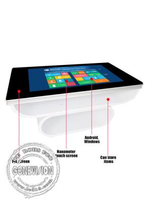 China Indoor Outdoor 46 Inch Touch Screen Kiosk Tea Table Coffee Information Kiosk for sale