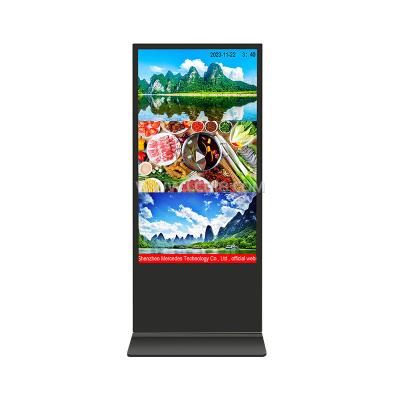 China 55 Inch Android Wifi LCD Digital Signage Display Kiosk with Software Cloud Server for sale