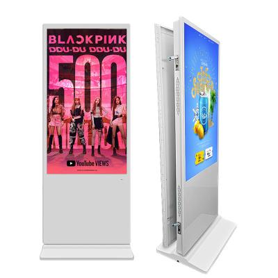 China Ultra Thin 55 Inch Double Sided Interactive Touch Screen Kiosk for sale