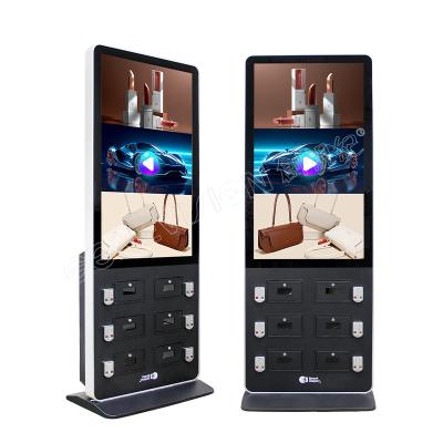 China 49 Inch Smart Phone Charging Advertising Display Phone Charging Advertising Kiosk With Smart Lock for sale