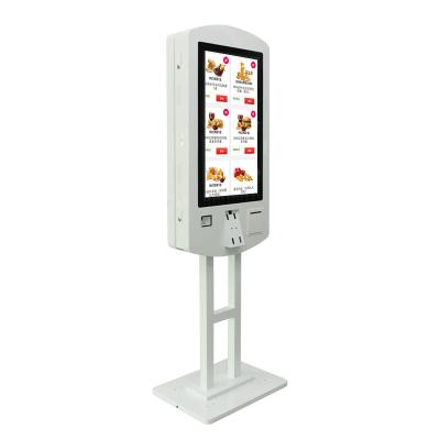 China Double Sided Self-Service Payment Terminal Kiosk With QR Scanner POS Brackets Printer for sale