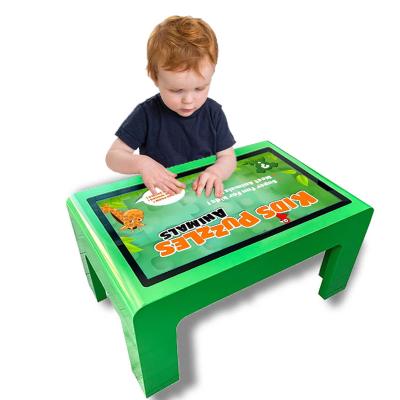 China 32 43 55 Inch Kids Interactive 10Point PCAP Touch Screen Kiosk Table Waterproof Interactive Game Table for children kindergarten for sale