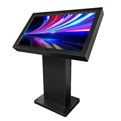 China 55 Inch Aluminum Heat Dissipation Outdoor Digital Signage Straight Stand  Podium for sale