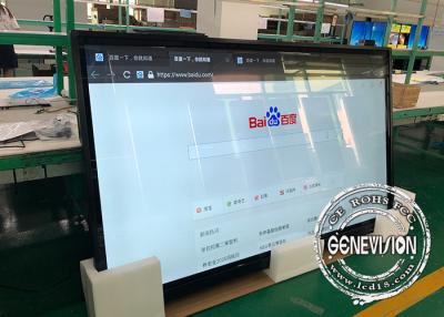 Cina Schermo video LCD del grande supporto a 100 pollici eccellente della parete con HDMI dentro ed il touch screen della porta USB in vendita