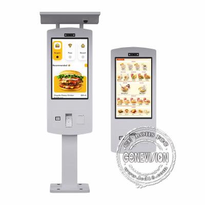 China Palmprint Reader Android 10.0 IP65 Touch Screen Mcdonalds Self Service Order Machine Google Smart Tap for sale