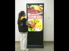 65“ 75“ 85“ Indoor Floor Standing Android 11 OS 4K Mall Advertising Kiosk Digital Signage Totem