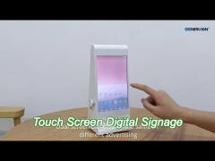 desktop 7 8 inch dual side lcd touch screen kiosk 1920x1200 with remote control